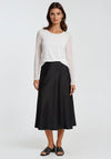 Mallisa J Mesh Sleeved Basic Top, White