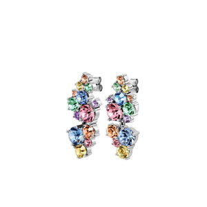 Dyrberg/Kern Marigold Drop Earrings, Silver & Pastel Multi