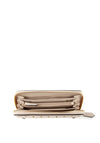 Valentino Megeve Studded Wallet, Ecru