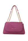 Valentino Laax Re Quilted Shoulder Bag, Beetroot Purple