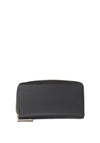 Valentino Ring Re Large Pebbled Zip Around Purse, Black