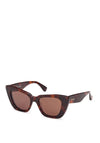 Max Mara Glimpse5 MM0099 Sunglasses, Havana