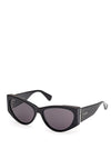 Max Mara Hinge-1 MM0132 Sunglasses, Black