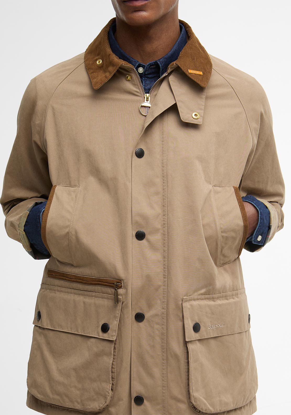 Barbour Men’s Icons Beadle Casual Jacket, Beige