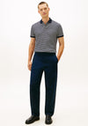 Tommy Hilfiger Liquid Cotton Stripe Polo Shirt, Navy