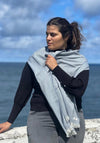McNutt of Donegal Marino Cashmere Paris Scarf, Summer Sky