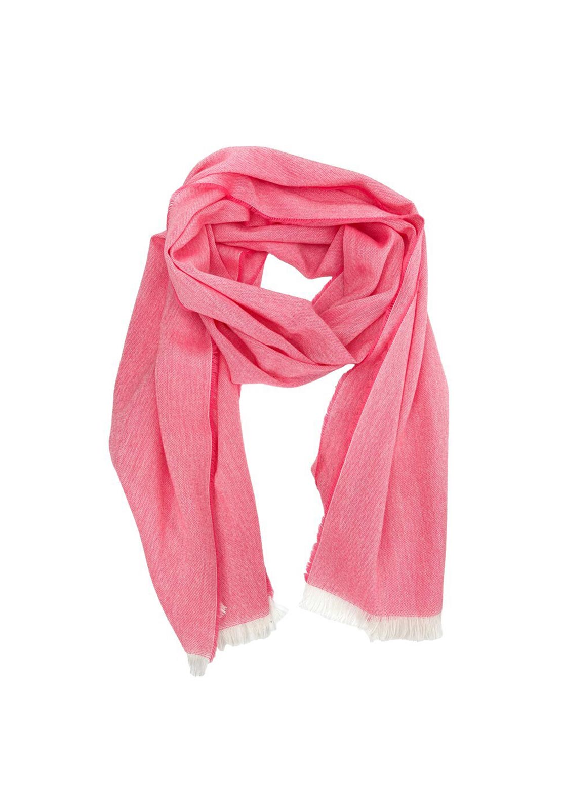 McNutt of Donegal Marino Cashmere Paris Scarf, Watermelon