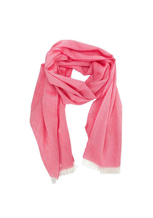 McNutt of Donegal Marino Cashmere Paris Scarf, Watermelon