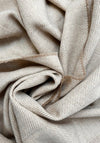 Mc Nutt Of Donegal Basswood Herringbone Throw, Basswood Beige