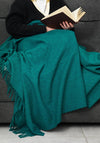 McNutt Of Donegal Inishcoo Throw, Tweed Green