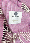 McNutt Of Donegal Merino Lambswool Spotted Throw, Pink