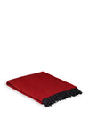 McNutt Of Donegal Rose and Raven Herringbone Throw, Rose and Raven
