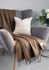 McNutt of Donegal Camouflage Throw, Brown Multi