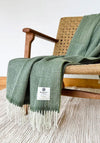 McNutt of Donegal Collection Throw, Moss Green
