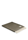 McNutt Of Donegal XL Landscape Herringbone Throw, Green