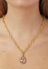 Dyrberg/Kern Metta Teardrop Crystal Necklace, Gold