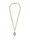 Dyrberg/Kern Metta Teardrop Crystal Necklace, Gold