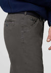 Meyer Chicago Fine Micro Modern Fit Chinos, Mid Grey