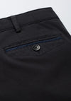 Meyer Chicago Flammé Double Dyed Cotton Chinos, Washed Black