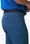 Meyer Oslo Premium Strech Cotton Chinos, Blue
