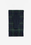 Barbour Tartan Scarf & Glove Gift Set, Navy & Green