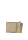 MICHAEL Michael Kors Jet Set Pebbled Leather Card Holder, Beige