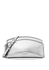 MICHAEL Michael Kors Athena Metallic Leather Convertible Clutch, Silver