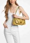 MICHAEL Michael Kors Bryant Large Textured Leather Shoulder Bag, Chartreuse