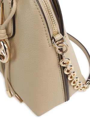 MICHAEL Michael Kors Freddie Small Dome Satchel Bag, Beige