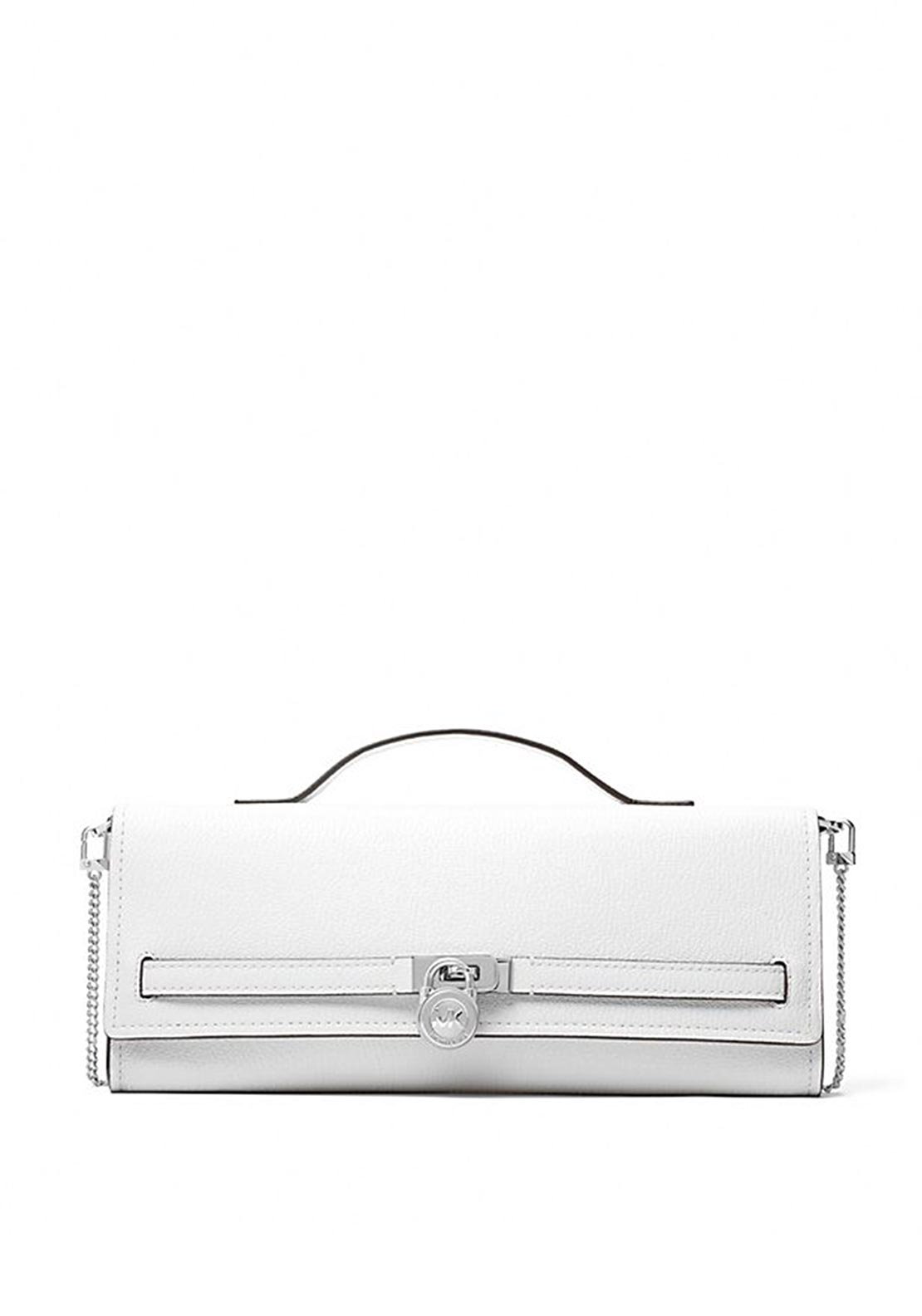 Michael Kors Hamilton Moderne Medium Shoulder Bag, White