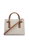 MICHAEL Michael Kors Hamilton Moderne Logo Small Satchel Bag, Off White