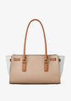 MICHAEL Michael Kors Hamilton Moderne Medium Shoulder Bag, Beige Multi