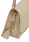 MICHAEL Michael Kors Holmes Medium Pebbled Leather Satchel Bag, Beige