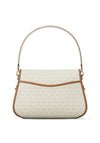 MICHAEL Michael Kors Holmes Medium Logo Satchel Bag, Off White Multi