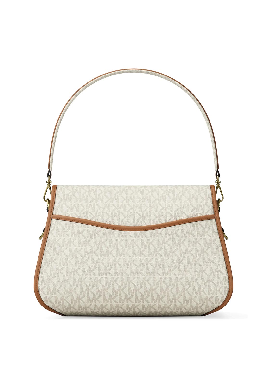 MICHAEL Michael Kors Holmes Medium Logo Satchel Bag, Off White Multi