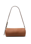 Michael Kors Izzy Pebbled Leather Barrel Shoulder Bag, Tan