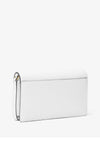 MICHAEL Michael Kors Jet Set Pebbled Leather Crossbody Bag, Optic White