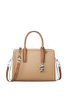 MICHAEL Michael Kors Laila Small Leather Satchel, Beige Multi