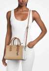 MICHAEL Michael Kors Laila Small Leather Satchel, Beige Multi