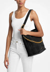 MICHAEL Michael Kors Nolita Suede Buket Bag, Black