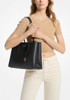MICHAEL Michael Kors Ruthie Pebbled Leather Tote Bag, Black