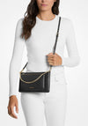 Michael Kors Pebbled Leather Medium Crossbody Bag, Black