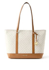 MICHAEL Michael Andie Medium Monogram Tote Bag, White Multi