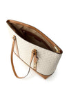 MICHAEL Michael Andie Medium Monogram Tote Bag, White Multi