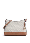 MICHAEL Michael Andie Small Monogram Crossbody Bag, White Multi