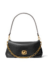 MICHAEL Michael Kors Bryant Large Textured Leather Shoulder Bag, Black