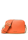 MICHAEL Michael Kors Bryant Pebbled Leather Camera Crossbody Bag, Orange