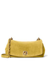 MICHAEL Michael Kors Bryant Small Suede Convertible Shoulder Bag, Chartreuse