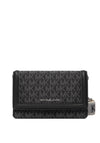 Michael Kors Jet Set Signature Logo Print Smartphone Crossbody Bag, Black