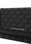 Michael Kors Jet Set Signature Logo Print Smartphone Crossbody Bag, Black